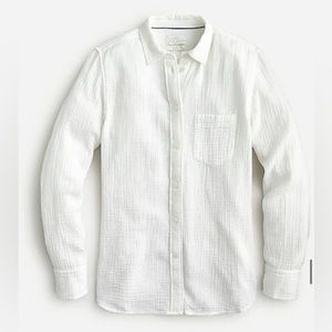 J Crew Classic-fit double-gauze shirt (plus)